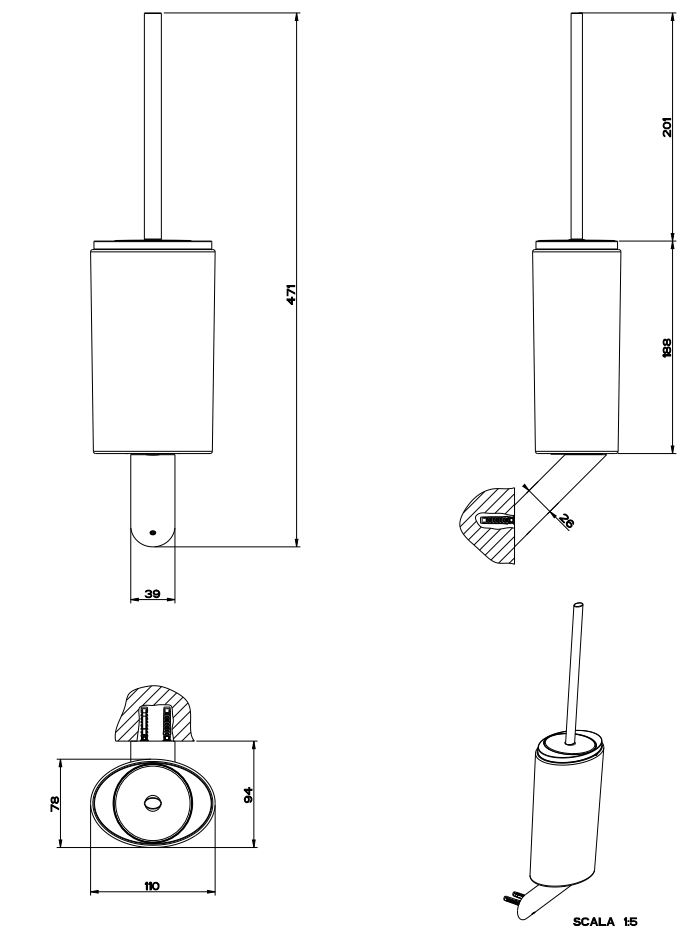 Gessi Ovale Ёршик 25620 ФОТО