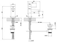 Gessi Ovale смеситель для раковины 23001 схема 3