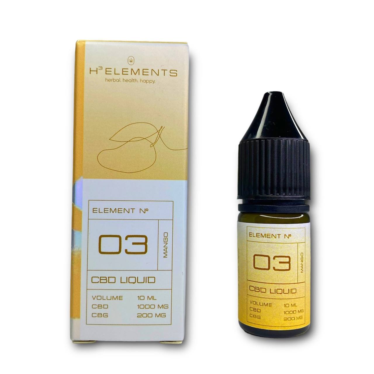 Жидкость CBD + CBG 12% H3Elements Манго