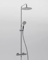 Душевая колонна с круглым тропическим душем Gessi Minimalistic Shower 3517 схема 1