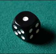 ЗАМЕНА КУБИКА REPLACEMENT DIE BLACK (GIMMICKED) FOR MENTAL DICE by Tony Anverdi