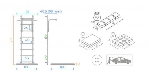 Комплект №16 со шведской стенкой