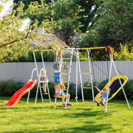 Детский спортивный комплекс для дачи Лесная поляна-3-PRO (Комплект №3)