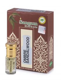 ДУХИ МАСЛЯНЫЕ  ОМБРЕ САНДАЛ (Ombre Sandalwood ), 3мл (Sangam Herbals)