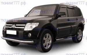 Защита переднего бампера, SL, сталь ф 76мм на все Pajero 4