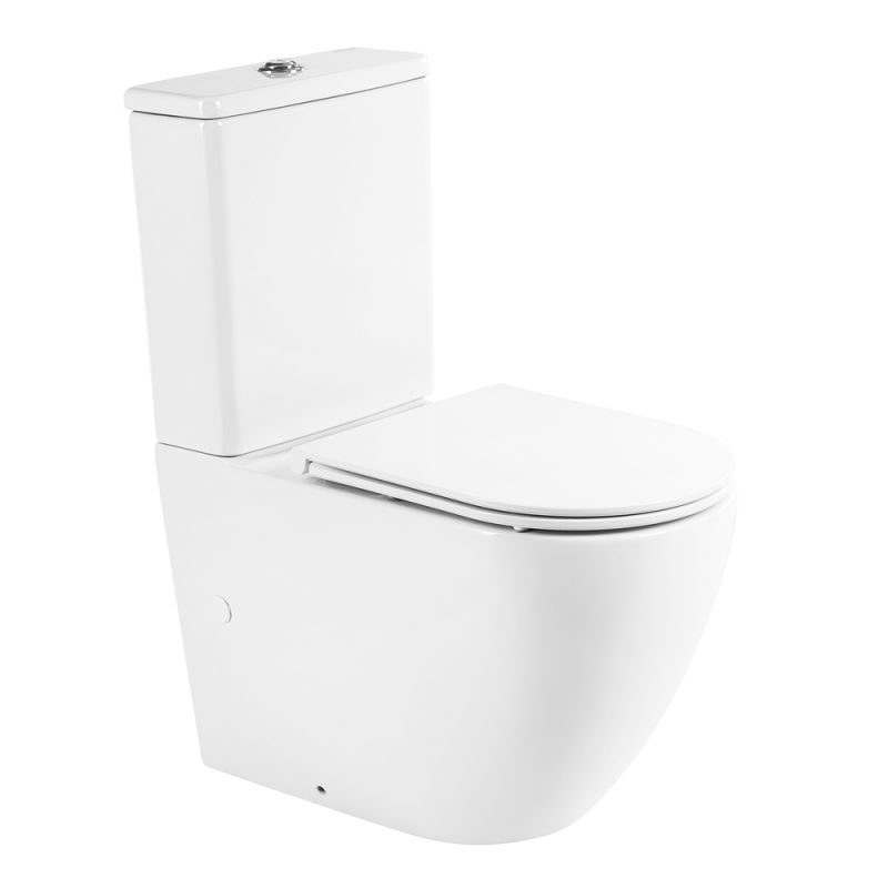 Унитаз-компакт безободковый BelBagno SFERA-R BB2141CPR/BB870SC