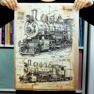 Саржа - Ткань купон "Только вперёд!"- 35*50 см. limit