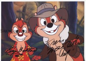 Автографы: Тресс МакНилл, Кори Бертон. "Чип и Дейл / Chip «n» Dale Rescue Rangers"