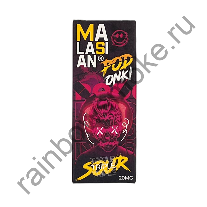 Жидкость Podonki Malasian 30 ml - Triple Sour (Малина Клубника Черная и Красная Смородина Двойной Лёд)