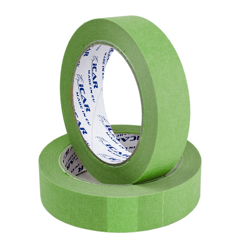 ICAR Green Semicrepped Малярная бумажная лента 100C, 40м. х 35мм.