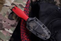 Нож GRAVE  black s/w, G10 red