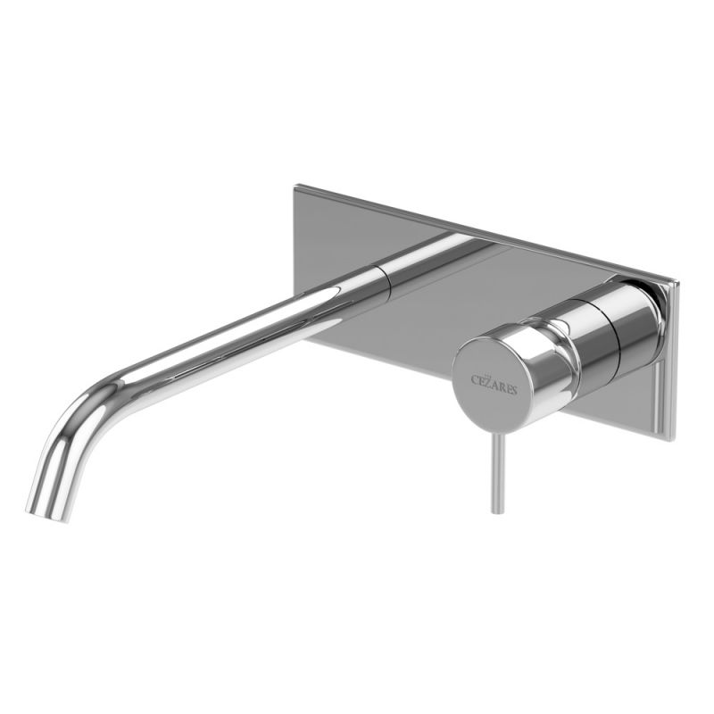 Смеситель для раковины встраиваемый CEZARES LEAF-BLI1-20-L-01-W0 в цвете хром