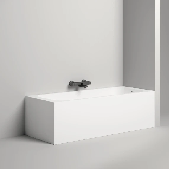 Изображение Белая ванна из искусственного камня Salini Orlanda KIT 180х80 102112G