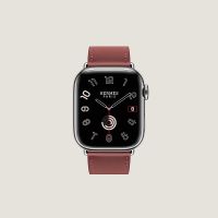 Ремешок Apple Watch Hermès Rouge Swift Leather Single Tour