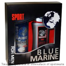 BLUE MARINE SPORT. Под.набор (Шампунь 250мл + Пена д/бритья 200мл) (муж)