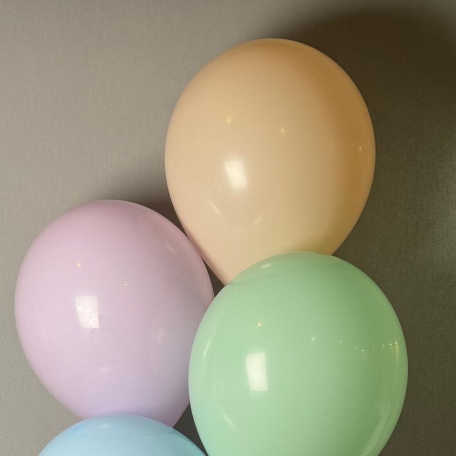Нежные пастельные шарики