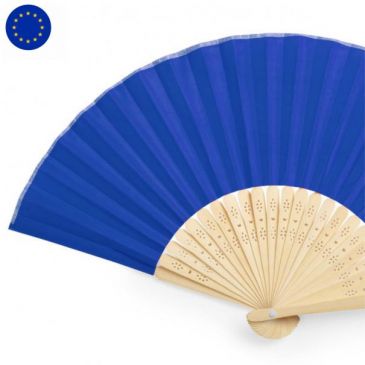 Веер складной Bamboo Blue