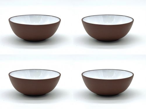 Пиала для чая "Лотосовая чаша" Глина коричневая с глазурью  40 мл