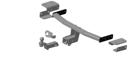 Фаркоп Hyundai ix35 2010-2015, Kia Sportage 2010-2015 (кроме сборки Корея) съемное крепление шара под американский квадрат