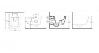 Подвесной унитаз Isvea Vea Cubo 338х51х40 10VA02001SV схема 7