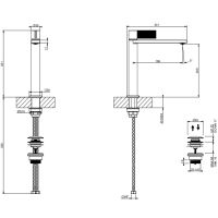 Смеситель для раковины Gessi Inverso Diamantato 73655 схема 12