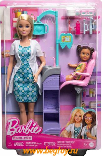 Набор игровой Barbie DHB63/HKT69 барби стоматолог