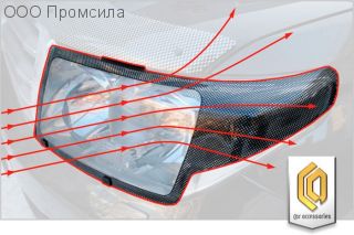 Защита фар Classic полупрозрачный Toyota Land Cruiser Prado 120 2004-2010