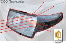 Защита фар Classic черный Ford Focus 2  2005-2008