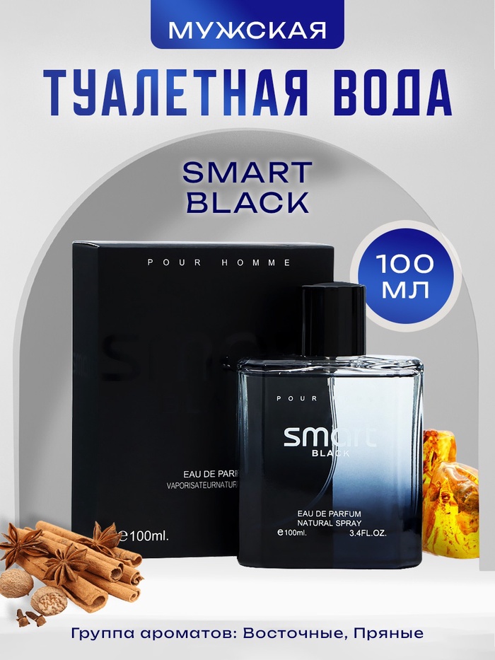 Туалетная вода мужская Smart Black, 100 мл