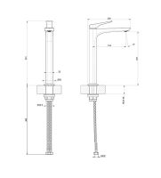 Смеситель для раковины Gessi Ventaglio 72004 схема 14