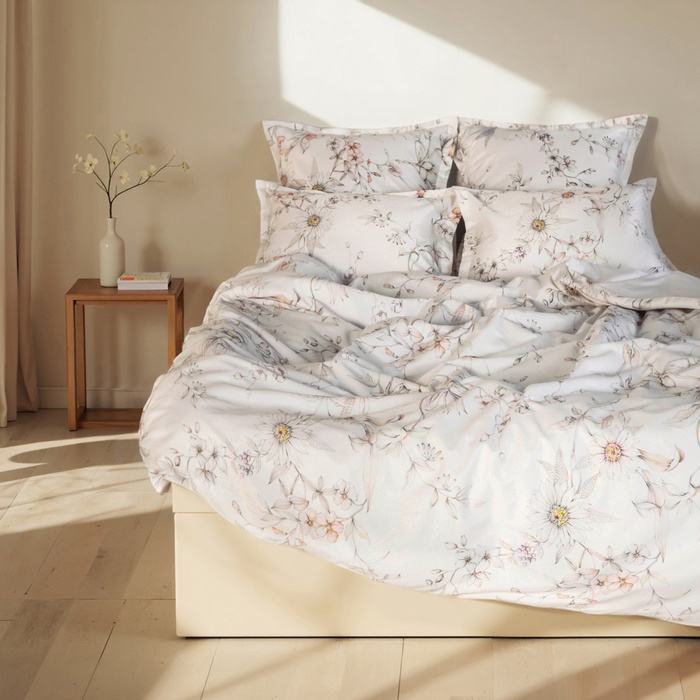 Пододеяльник SL Home Floral cover 200*220 см, сатин, 140 гр/м2, 100% хлопок