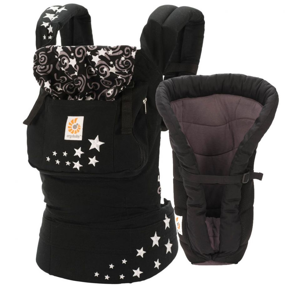 Комплект эргорюкзак+вставка Bundle of Joy Ergobaby Carrier Original Night Sky +Infant Insert Heart2Heart