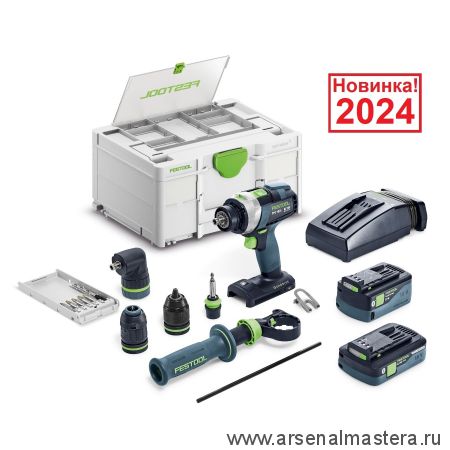 Аккумуляторная ударная дрель - шуруповёрт QUADRIVE TPC 18/4 5,0 / 4,0 I-Set / XL FESTOOL 577622