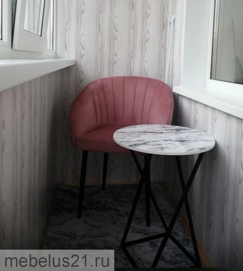 Стол журнальный круглый исп 2 стекло