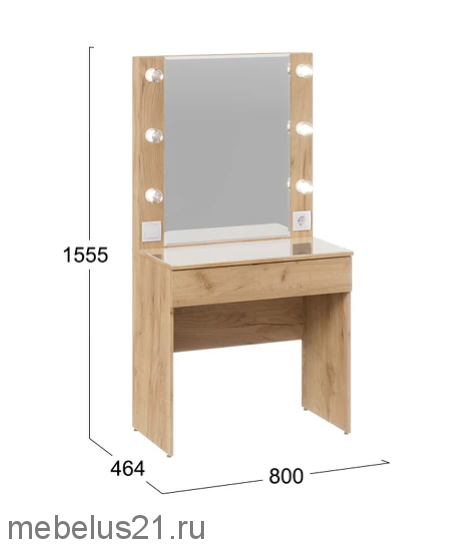 Стол туалетный Марго Дуб Сонома