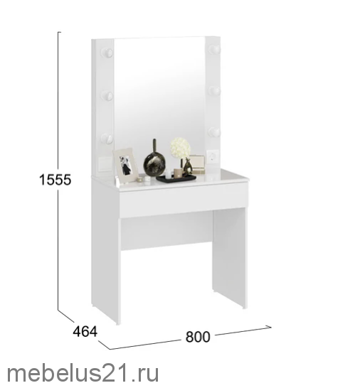 Стол туалетный Марго Белый ясень