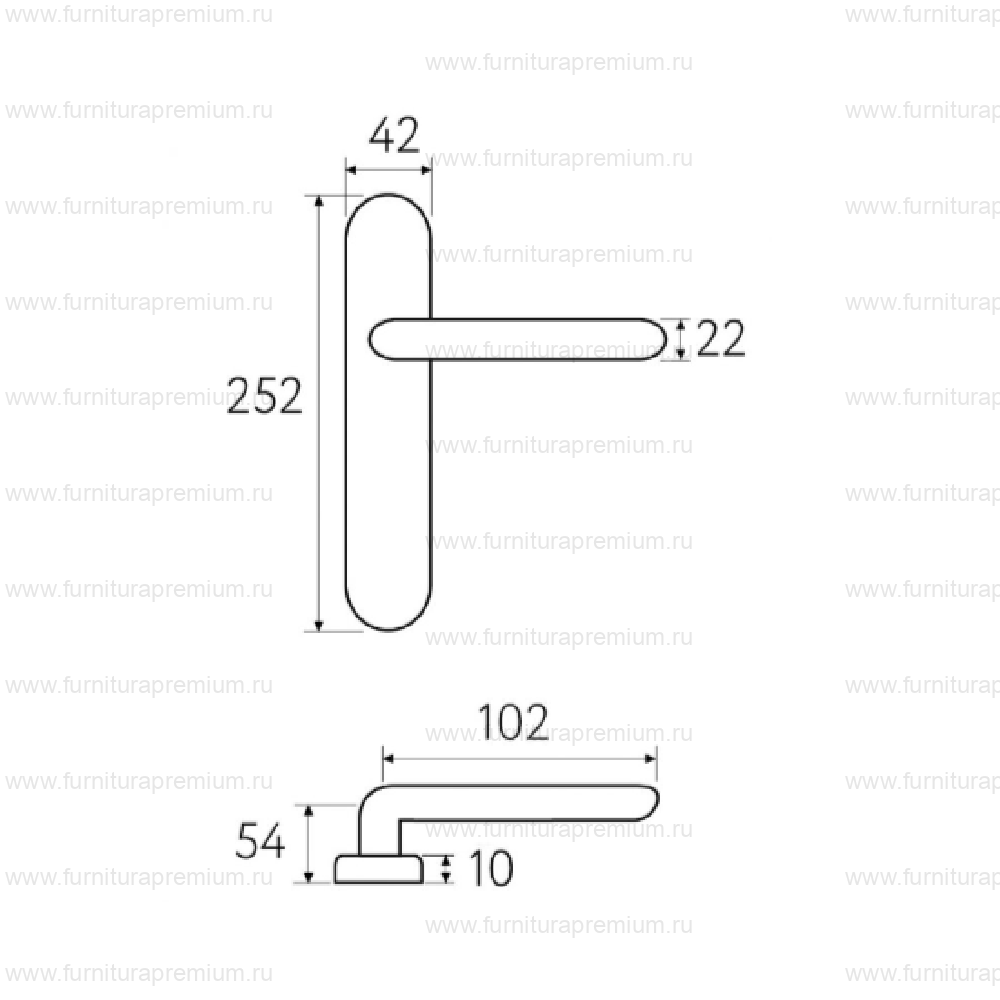 Ручка на планке Fratelli Cattini  Napoli PL02