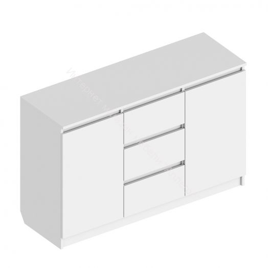 Комод 2-ств. с 3 ящиками "Бьянко"