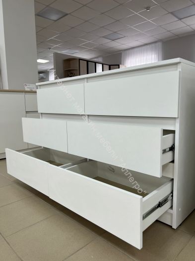 Комод с 6 ящиками 1200 "Бьянко"