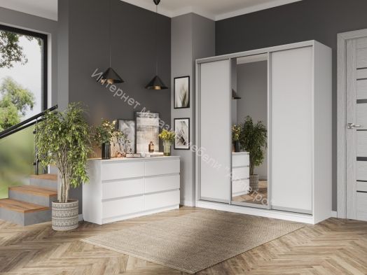 Комод с 6 ящиками 1400 "Бьянко"