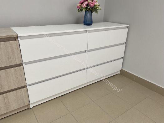 Комод с 6 ящиками 1400 "Бьянко"