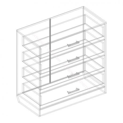 Комод с 4 ящиками "Милана"