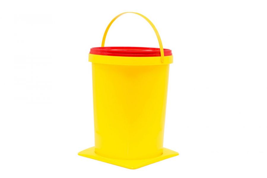 Контейнер д/орган. отх. organic box класс Б (желтый) объем 6л( квадр./прямоуг. ) 243мм