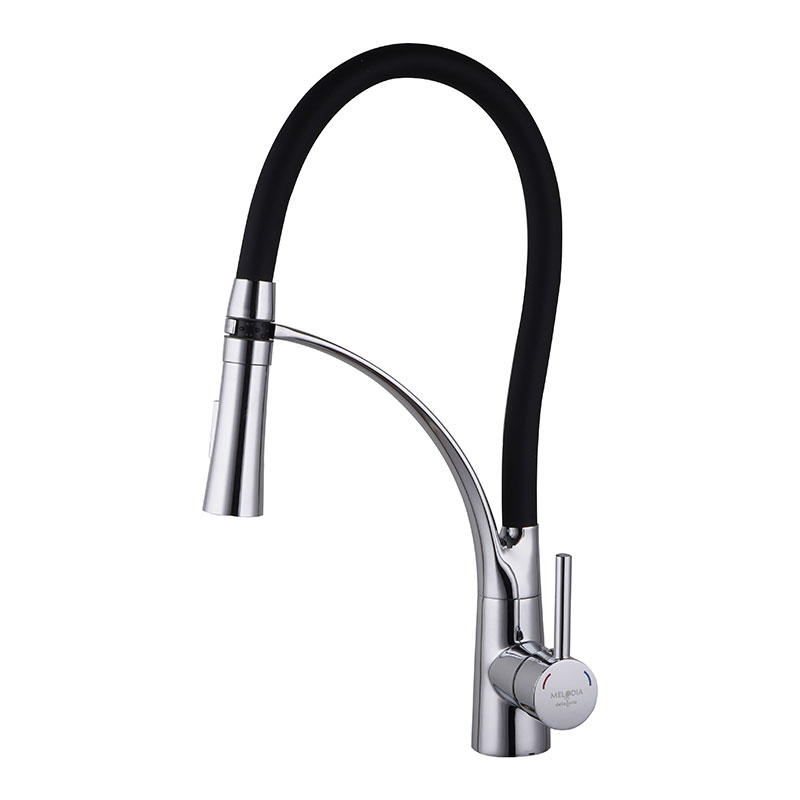 Смеситель однозахватный для кухни Melodia Perfetto черный MDV30206Black