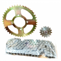 Комплект цепь и звезды 128 / 43 / 15 для Stels Flame 200