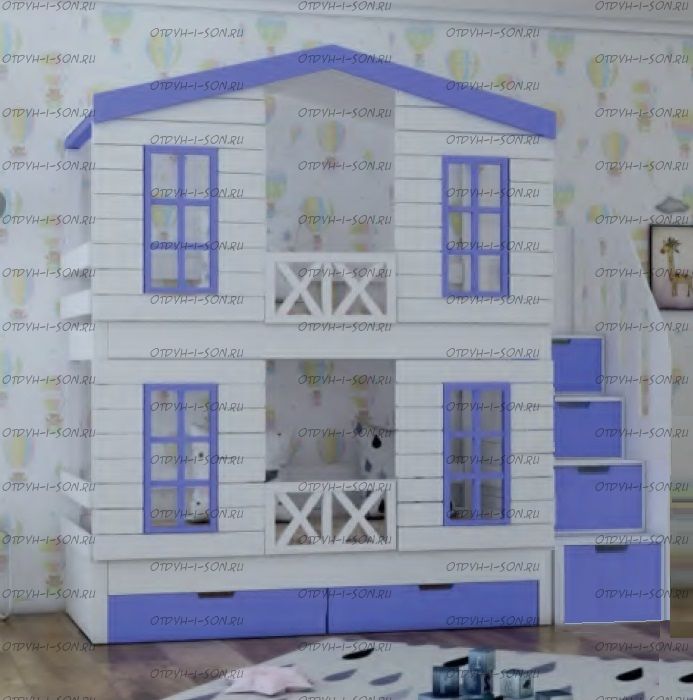 Кровать двухъярусная Домик Roof №18