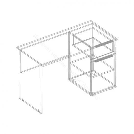 Стол письменный "Стил" (правое исполнение)