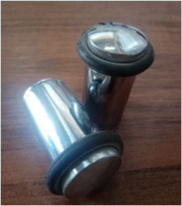 Стопор цилиндр 60 мм (серебро)