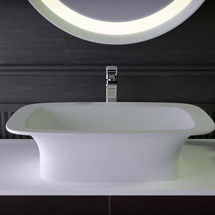 Изображение Накладная раковина Knief Glam без отверстий под смеситель 60х45х116 см 0600-083-01