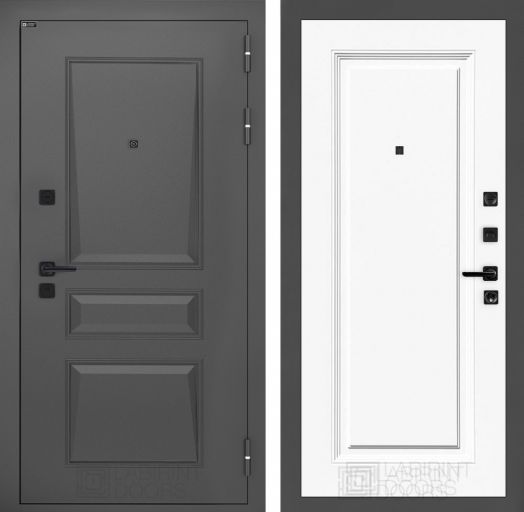 Входная дверь Лабиринт ОРЛЕАН 27 Эмаль белая